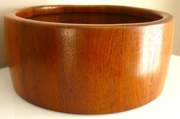 Plat, fruitier, design scandinave, teck, R. Nissen Danemark années 60/70