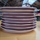 Compartmented plates for fondue from Saint Amand Made in France
