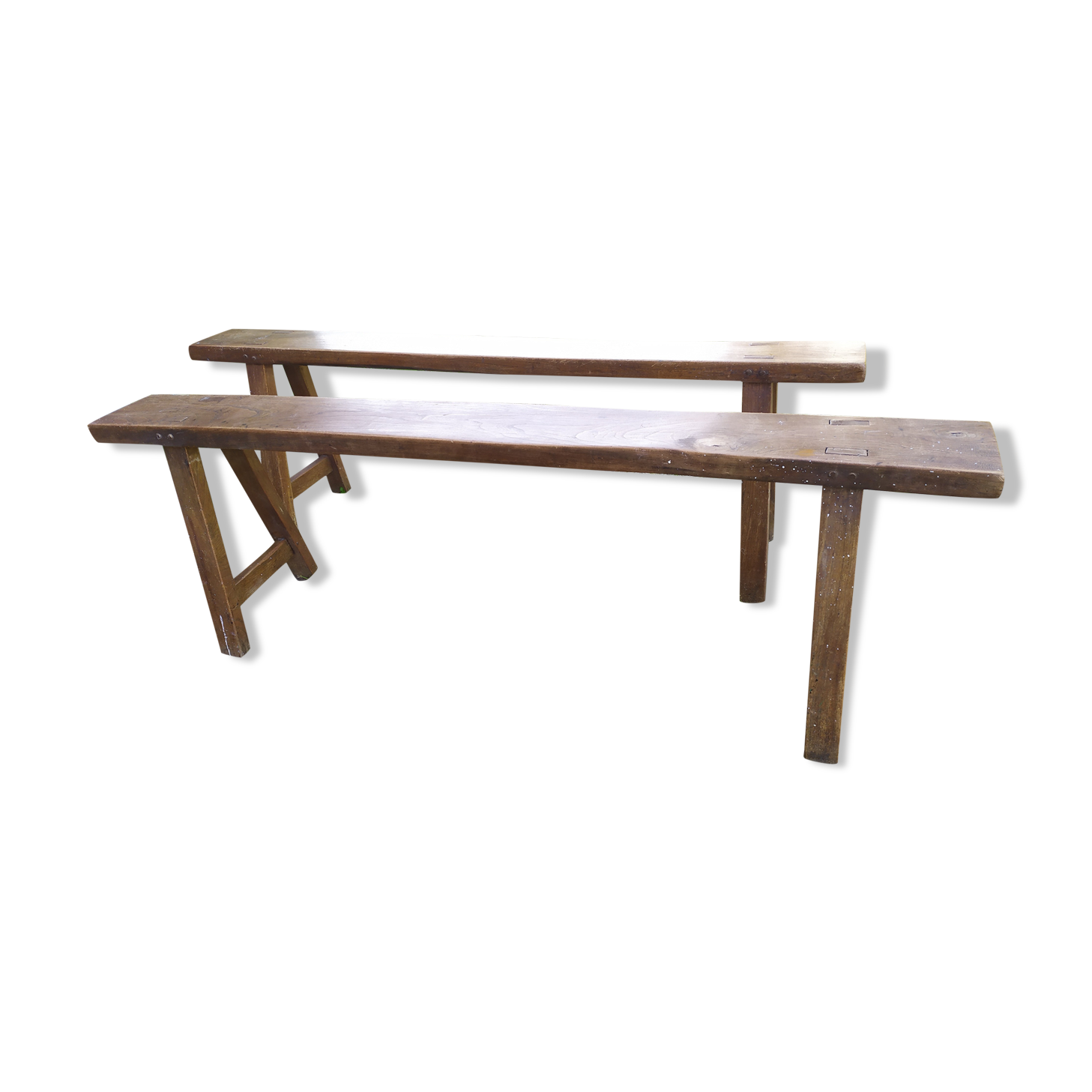 Pair of farm benches 150 cm