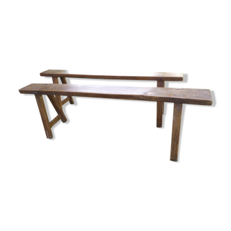 Pair of farm benches 150 cm