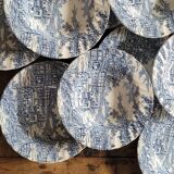 Deep plates "Coaching Days" – Alfred Meakin, Staffordshire