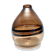 Postmodern brown incalmo murano glass vase