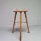 High Beech Stool, Denmark, 1960s