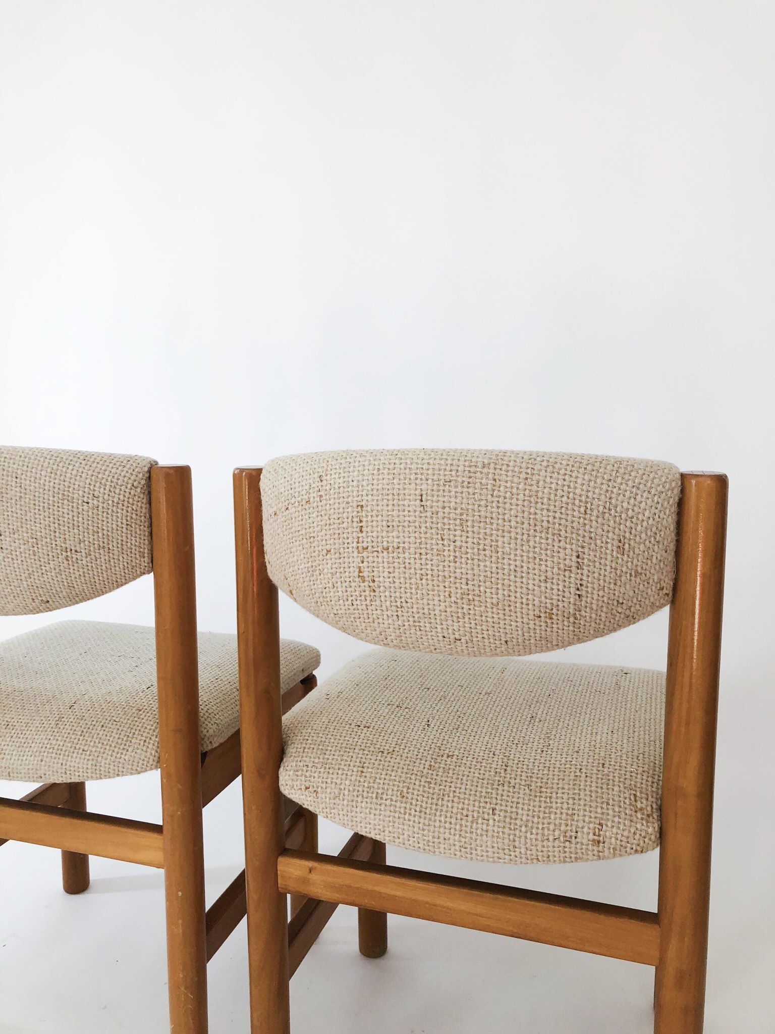 Paire chaises scandinaves en teck