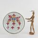 Antique ceramic plate from Laveno, Italy, late 20th century.