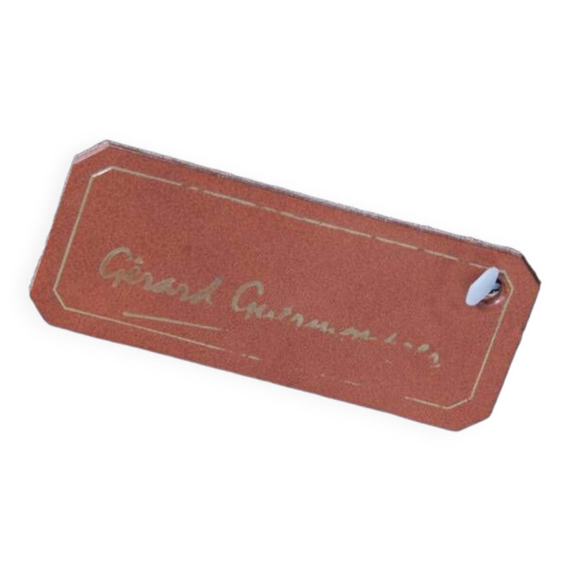 Leather armchair by Gérard Guermonprez, 1970