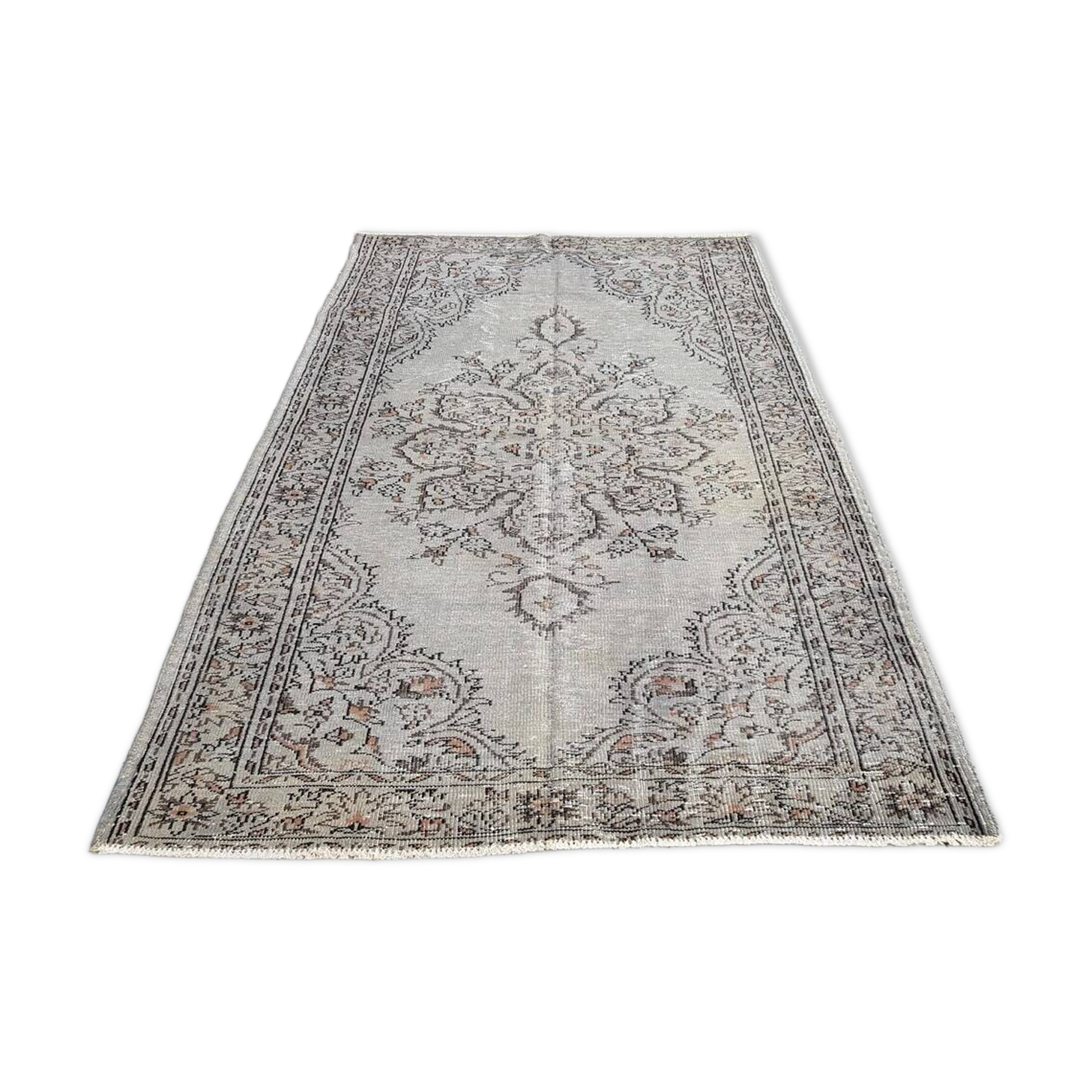 Vintage Turkish Grey Rug sku420