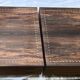 Side table in Macassar ebony