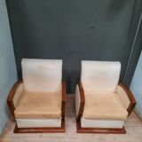 Pair of club dedign armchairs