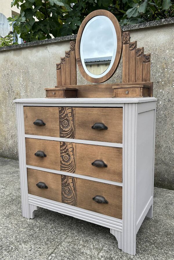 Coiffeuse, commode Art Déco, années 30