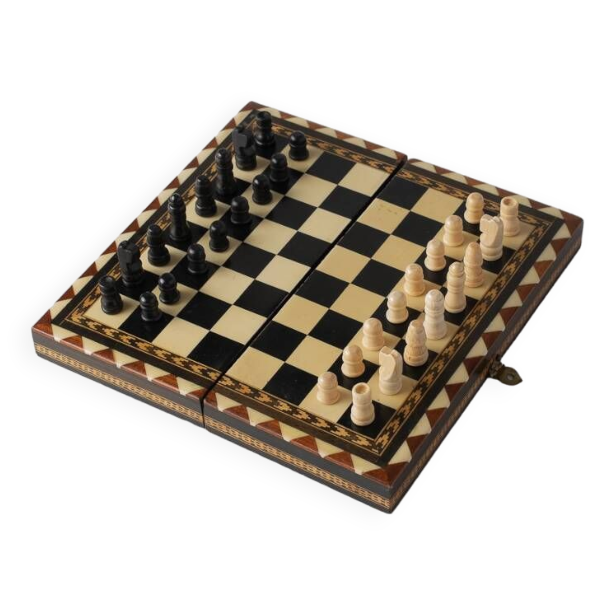 Foldable box chess set