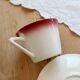 Antique Longchamp ironstone coffee cup with saucer.