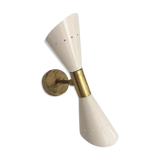 Brass butterfly sconce