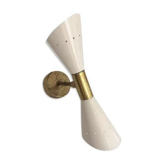 Brass butterfly sconce