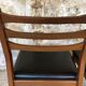 Set of 4 Scandinavian chairs teak and black skai 60s