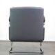 Vintage grey cow leather bauhaus design armchair by Ahrend de Cirkel