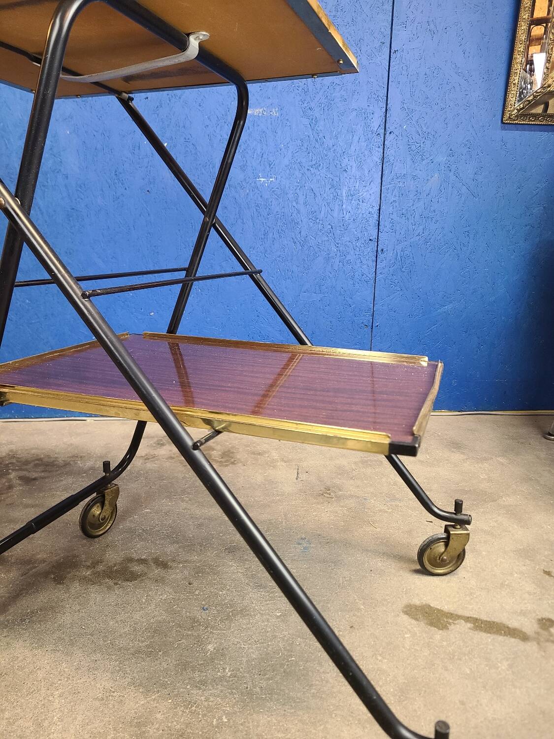 Vintage serving trolley