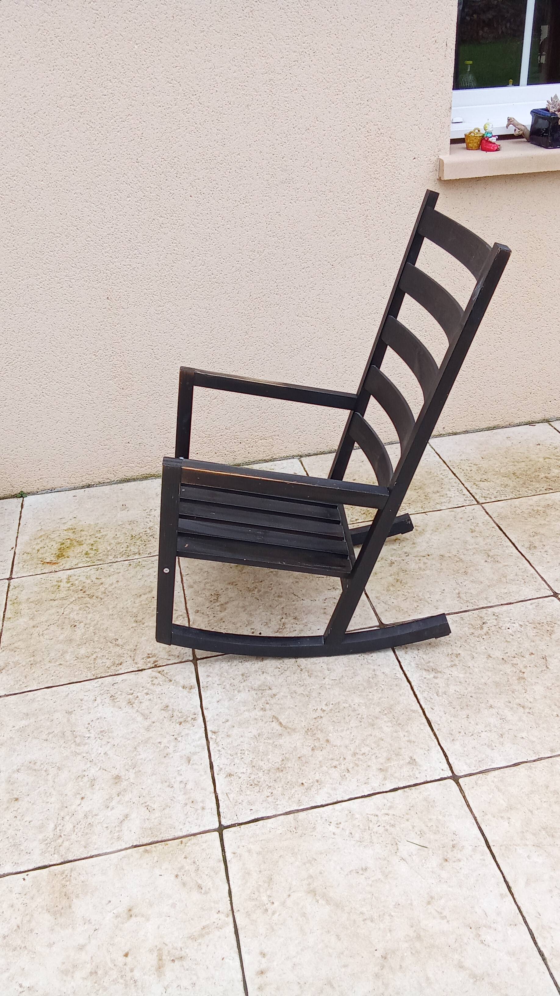 Designer wooden rocking chair