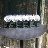 Ten white wine glasses from Alsace "Roemer"