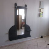 mirror from the 1950s with 2 patères 116x159cm