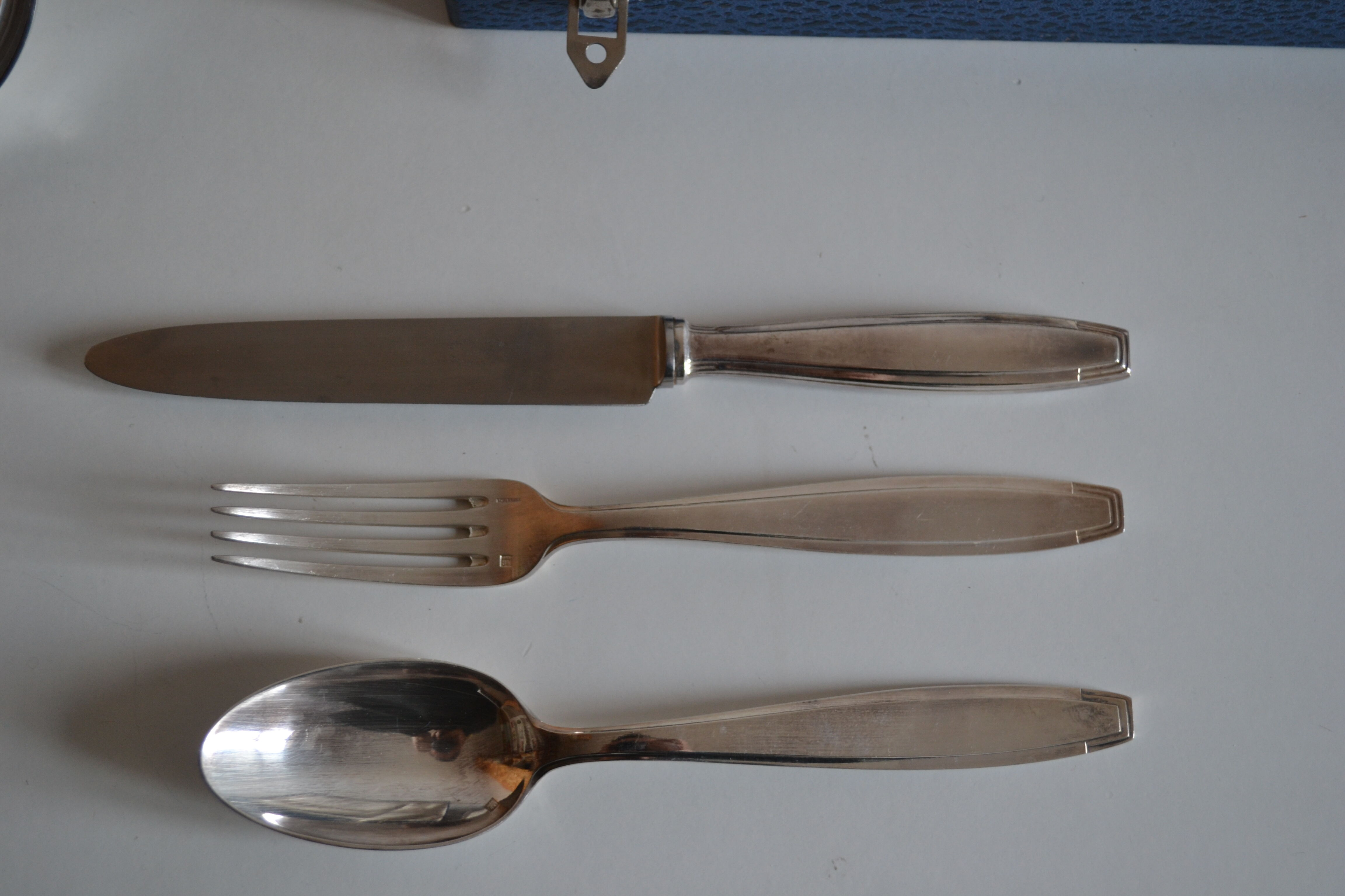 Menagere art deco metal argente boulenger 49 pieces