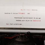 Machine à écrire s.i.m modèle  novalevi années 30 - rare