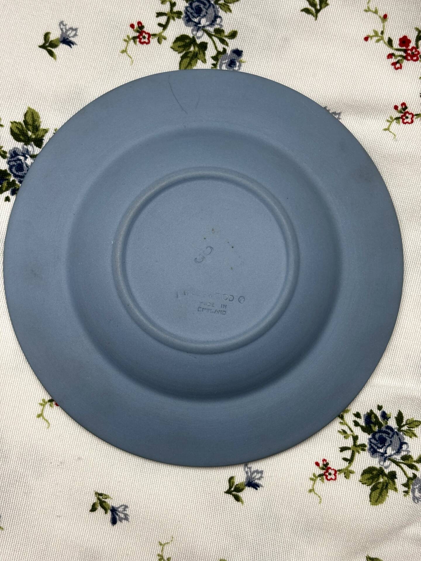 Superbe cendrier Jasperware Wedgwood england bleu