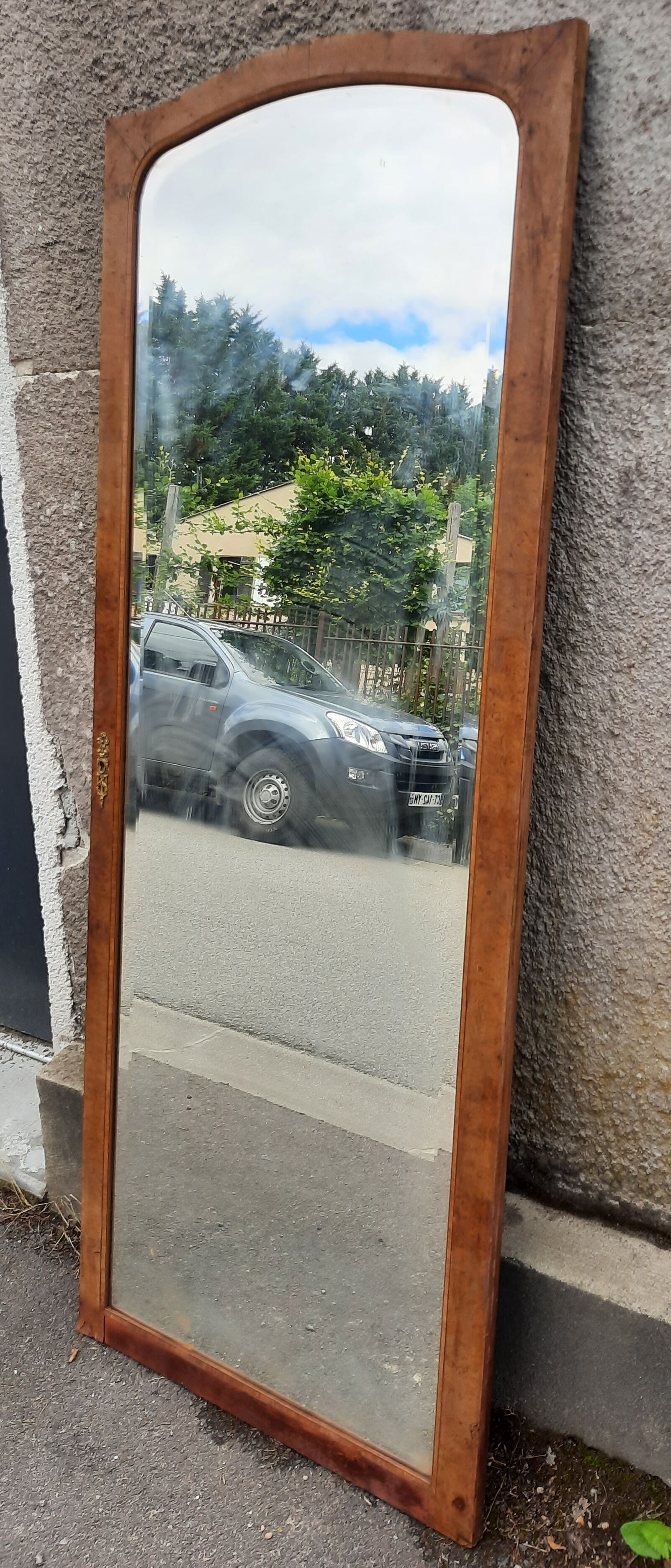 Large beveled mirror 74x195cm