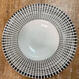 4 porcelain soup plates Table passion collection Noir Astral