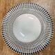 4 porcelain soup plates Table passion collection Noir Astral