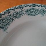 Porcelain plates Terre de Fer Saint Amand model Argenton