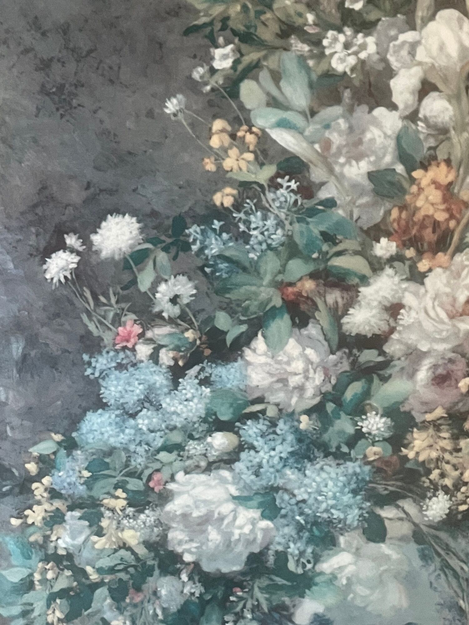 Painting enamels helca bouquet of spring hammer by hand
