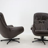 Scandinavian leather armchairs by Peem, 1970