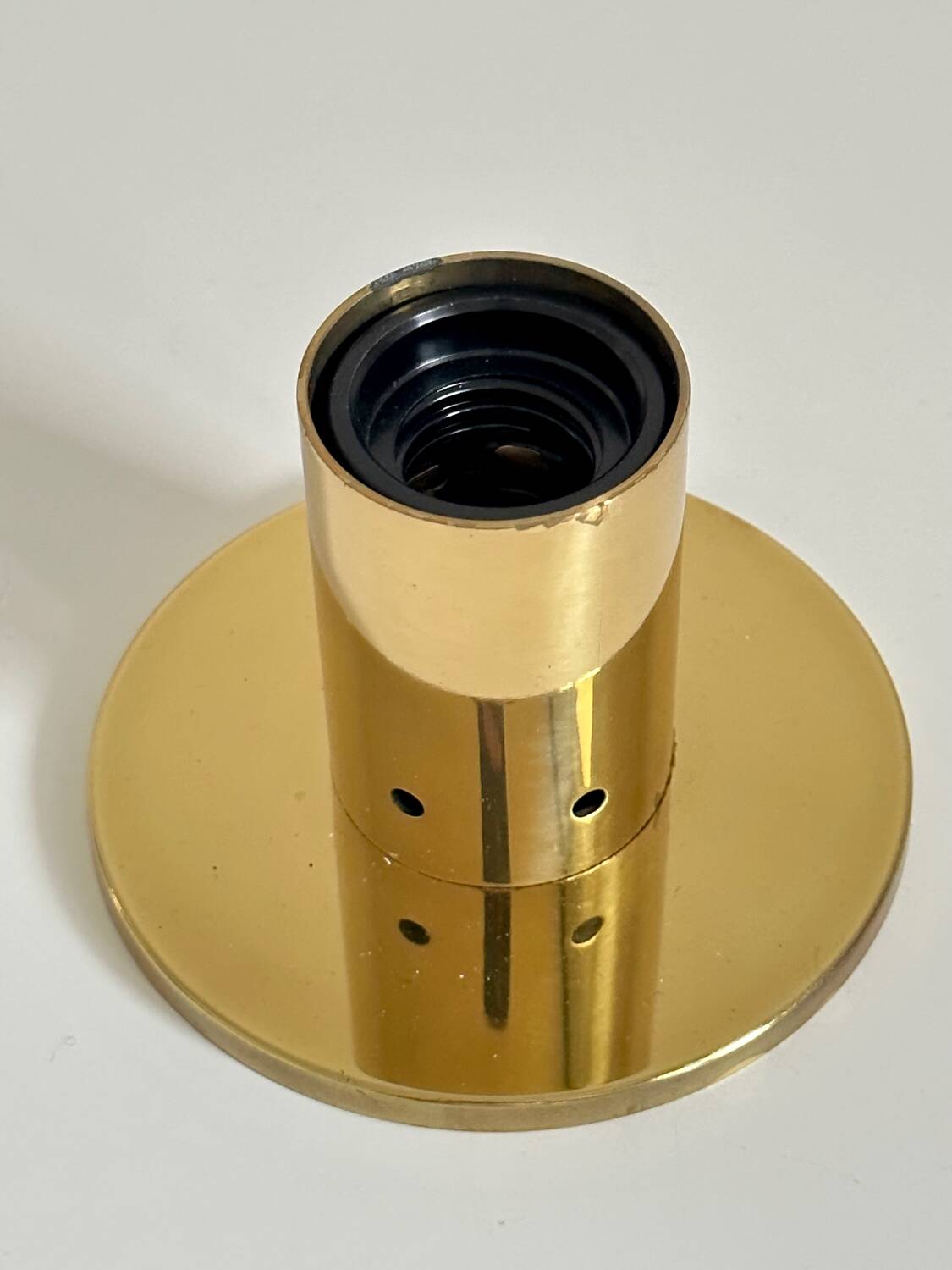 Pair of Goro gold wall or ceiling lights by Studio Mazza Gramigna Quattrifolio