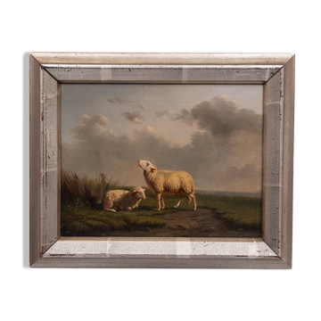 Eugène Verboeckhoven Oil on Panel 1844