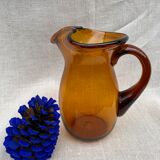 Vintage amber pitcher