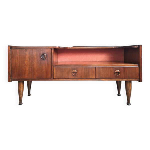 Enfilade vintage en teck, meuble TV ancien