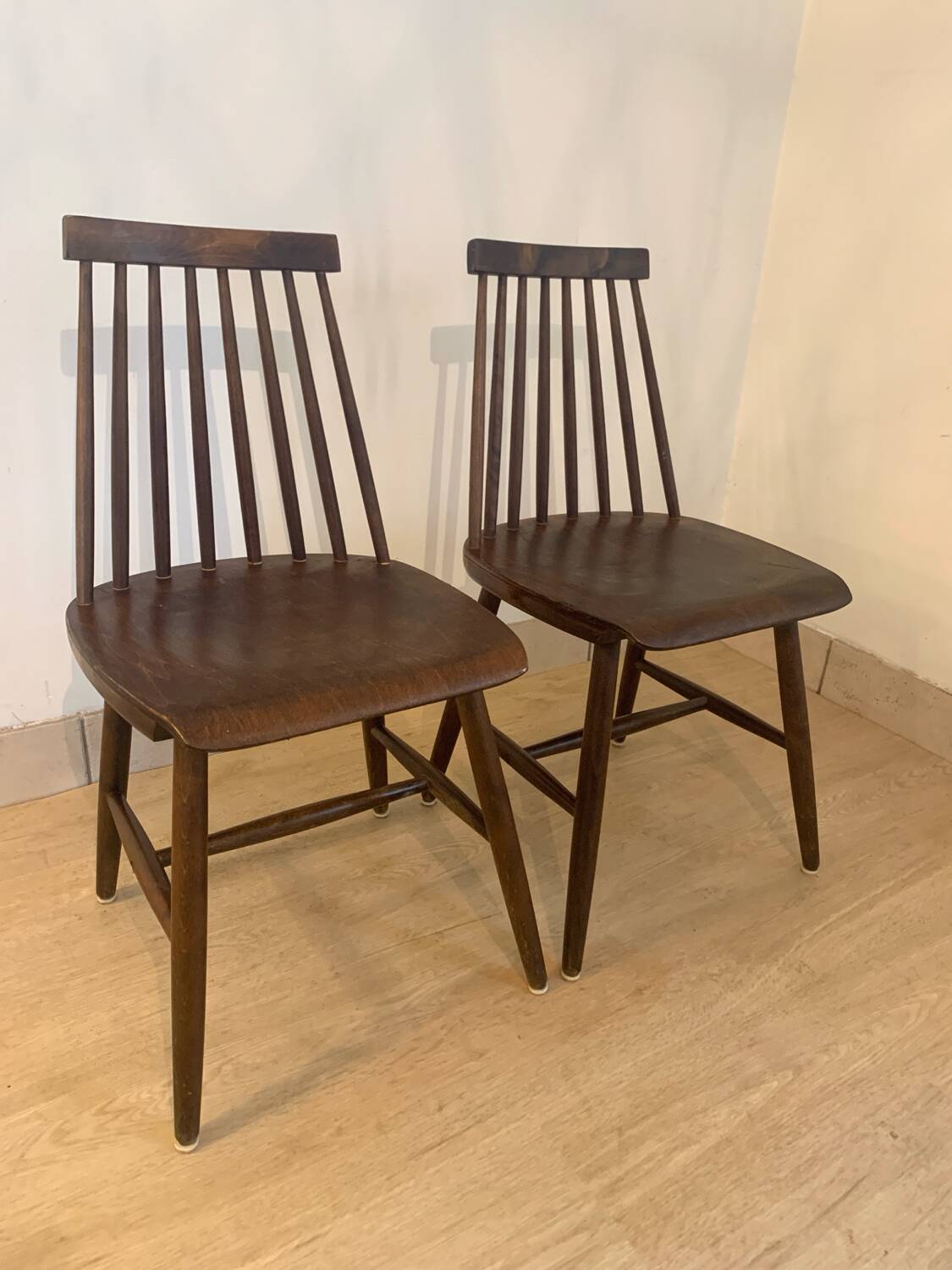 Set of 4 vintage Scandinavian chairs