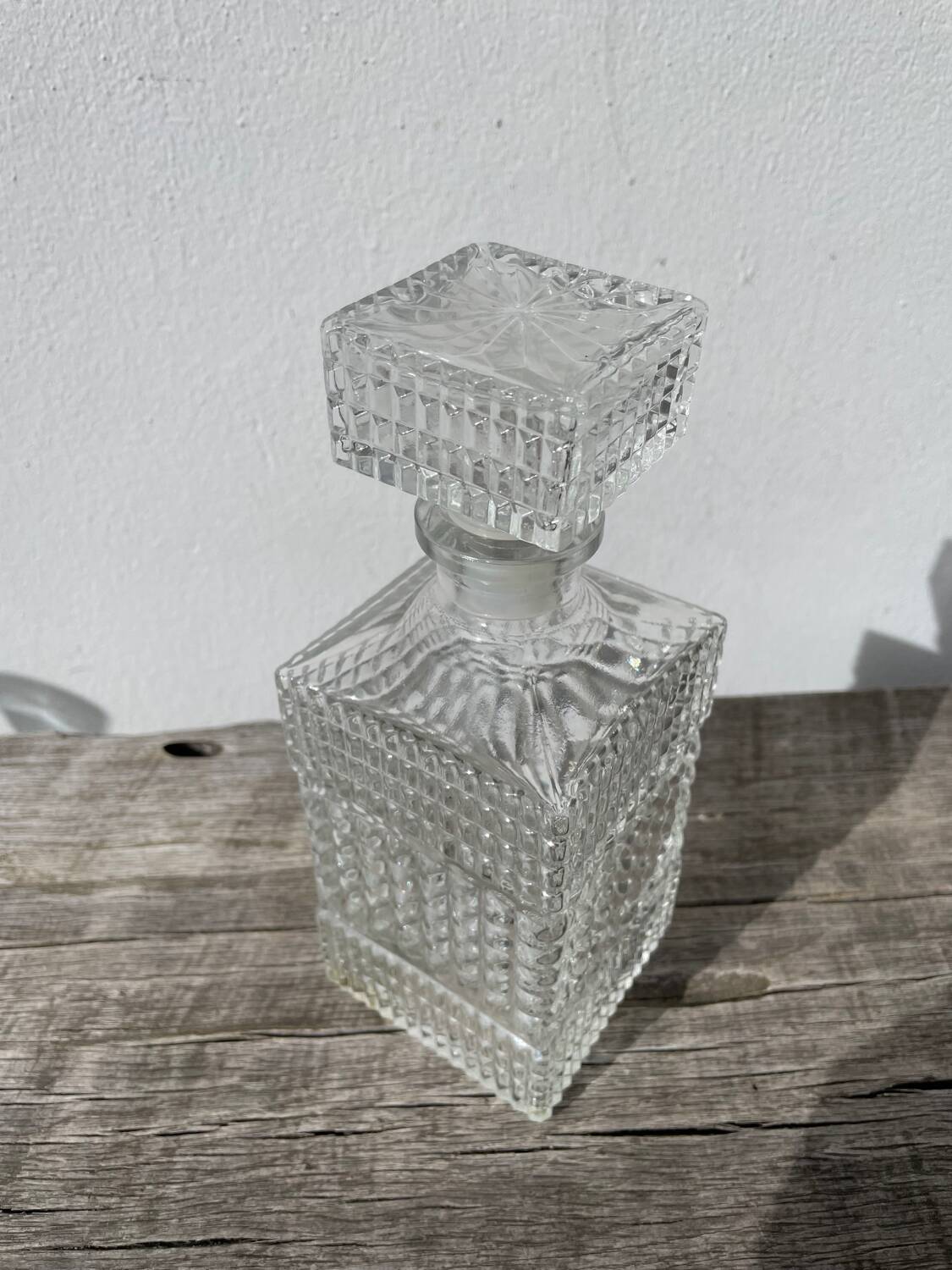 Clear Glass Whiskey Decanter