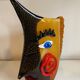 Fish head vase in Murano glass from the 1980s.