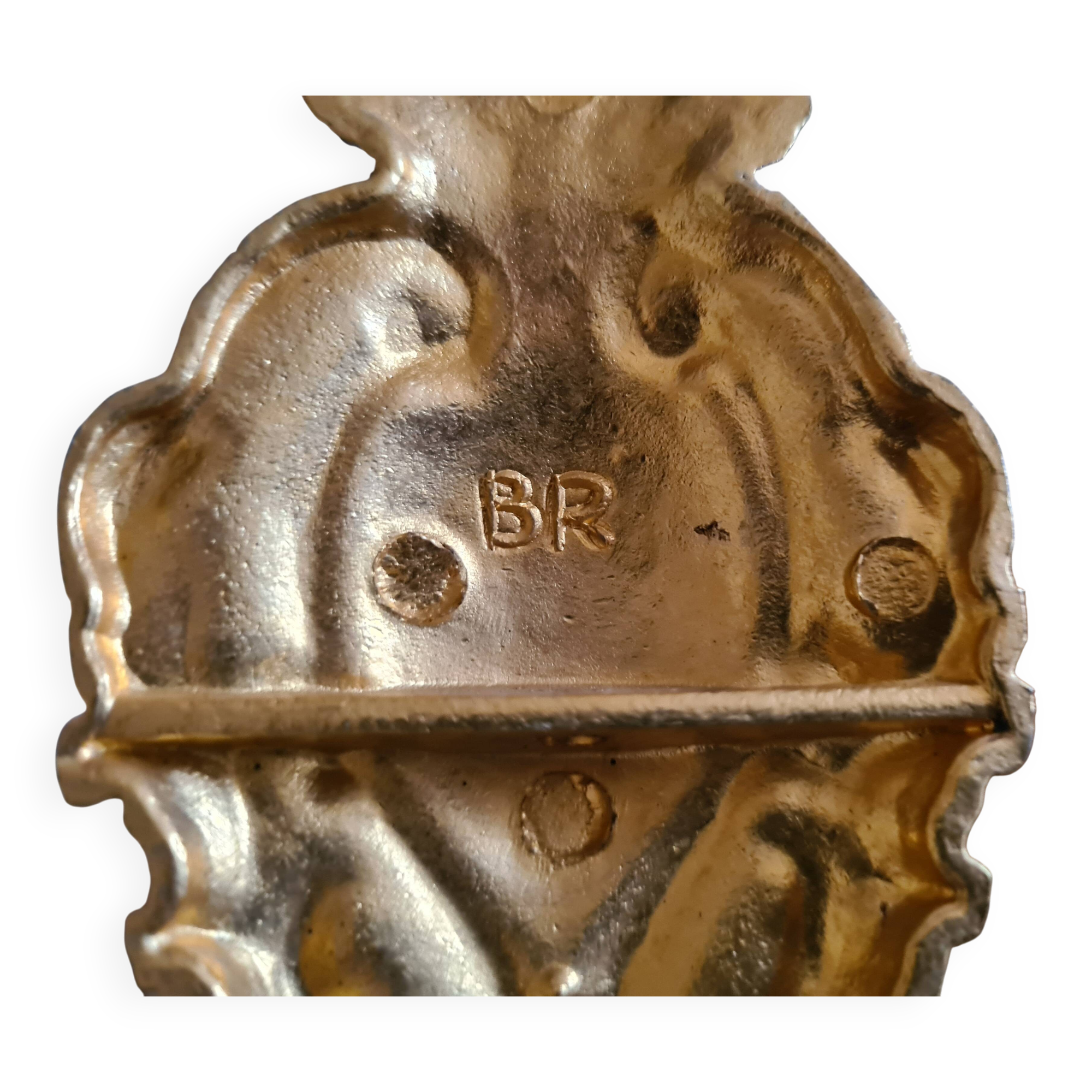 Pair of opaline and gilded brass wall lights
