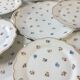 Old dessert service in Limoges porcelain