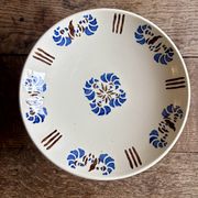 Compote dish or antique footed plate in ironstone - Laval -