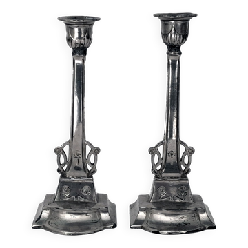 Ensemble de candélabres Art Nouveau