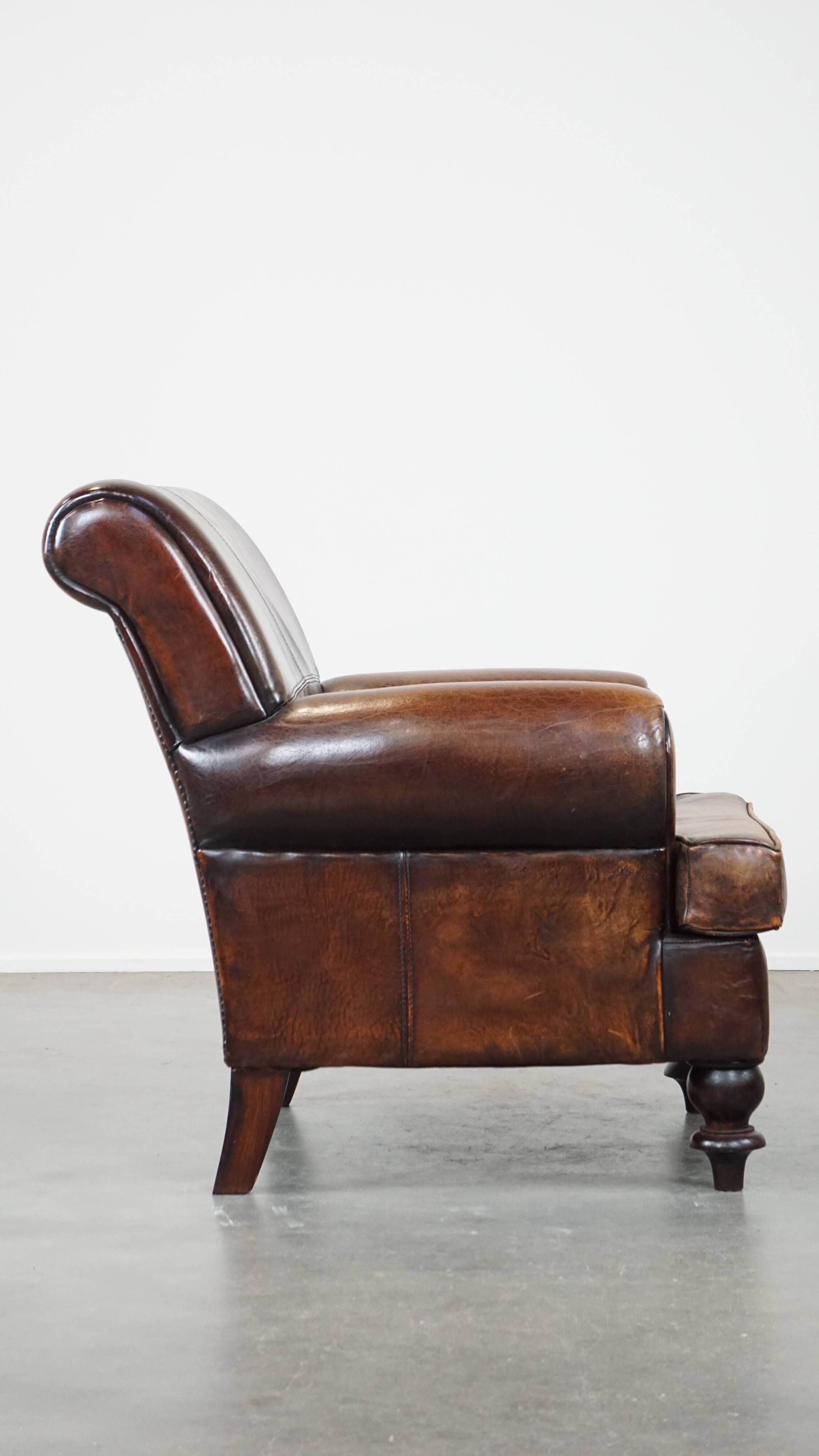 Sheep leather armchair