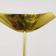 Postmodern floor lamp in brass and wood by Rodolfo Dordoni, Italy, 1980s.