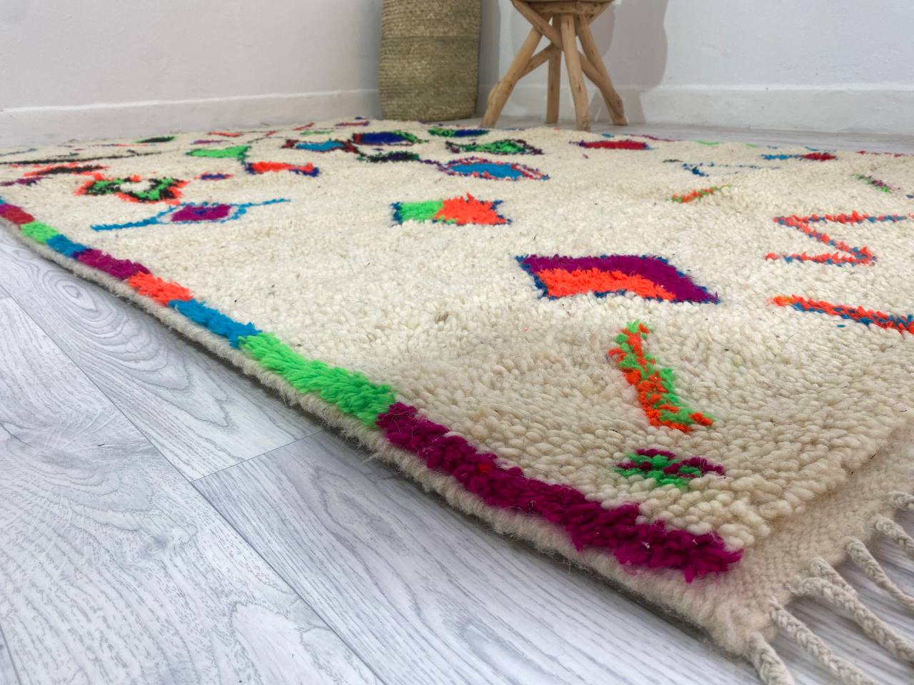 Handmade Moroccan Berber carpet 250 x 148 CM