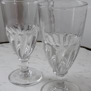 Duo of absinthe glasses late nineteenth century