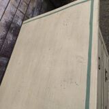 4-drawer chest of drawers with yellow and green patina by a local artist