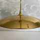 Adjustable brass pendant Onos 55 Center Pull by Florian Schulz, Germany, 1970s
